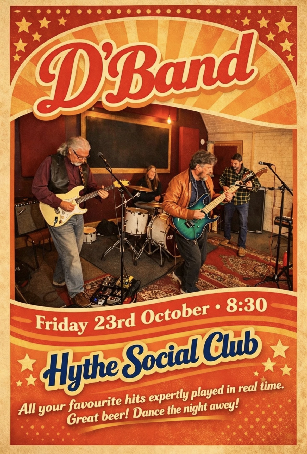 D'Band at Hythe & District Club, 23/10/2026