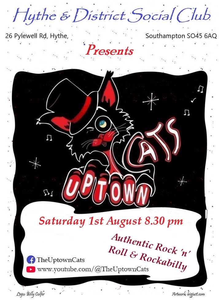 uptown cats at Hythe & District Club, 23/01/2027